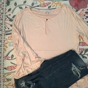 Lucky Brand light pink blouse